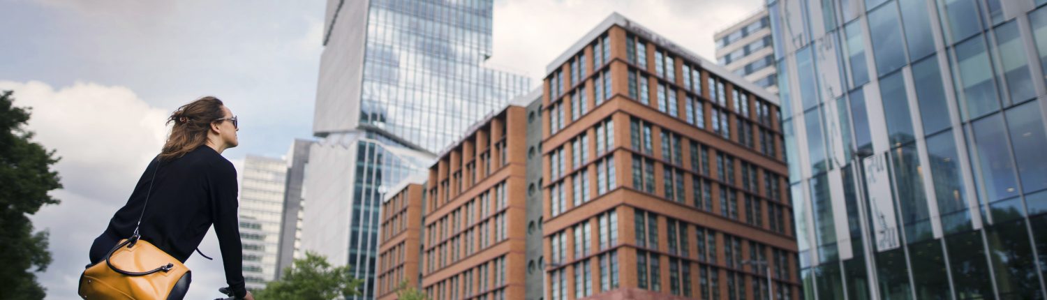 Amsterdam Zuidas stadsgezicht